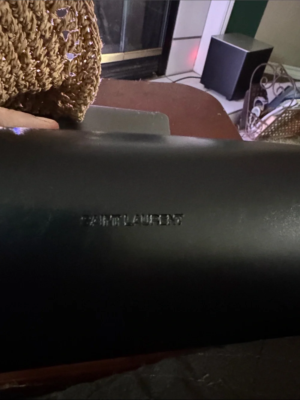 Saint Laurent Transparent/Clear Oval Sunglasses with Silver Lenses